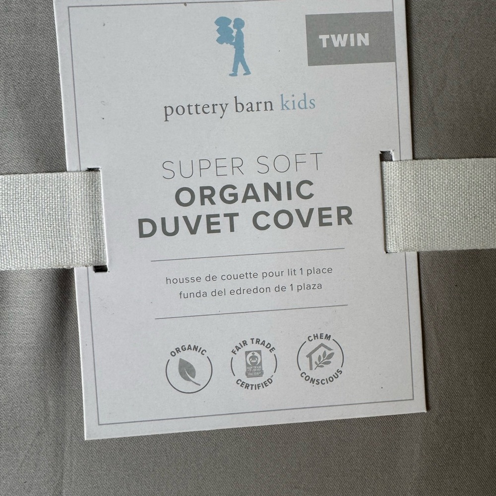 Set of 2 New Pottery Barn west elm organic soft cotton duvet cover Twin - Picture 5 of 7